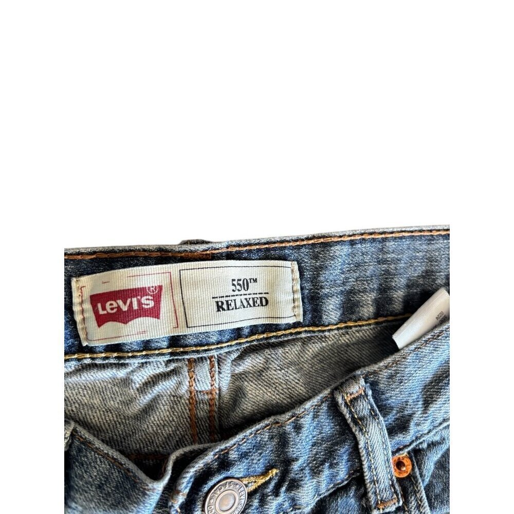 Levi's 550 Boys Blue Relaxed Jeans - Picture 3 of 6